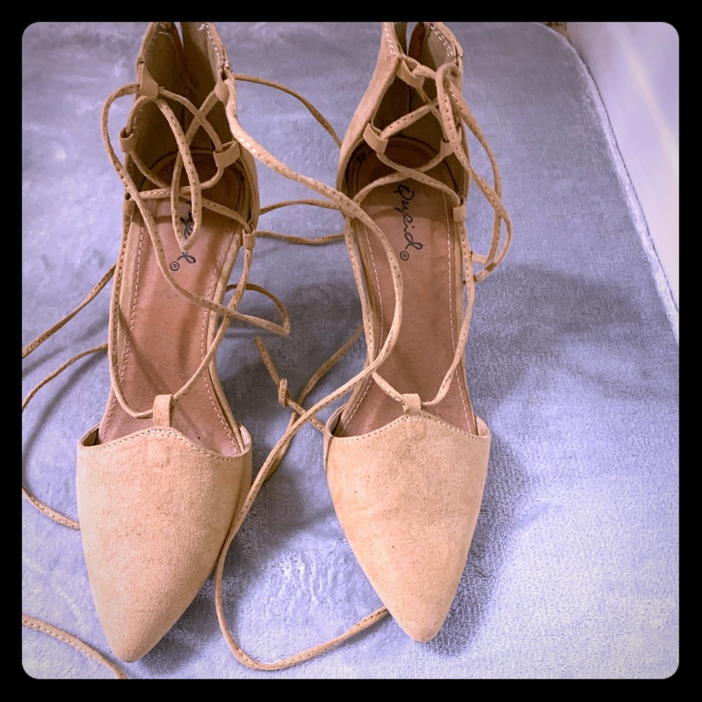 Qupid wrap around high heel